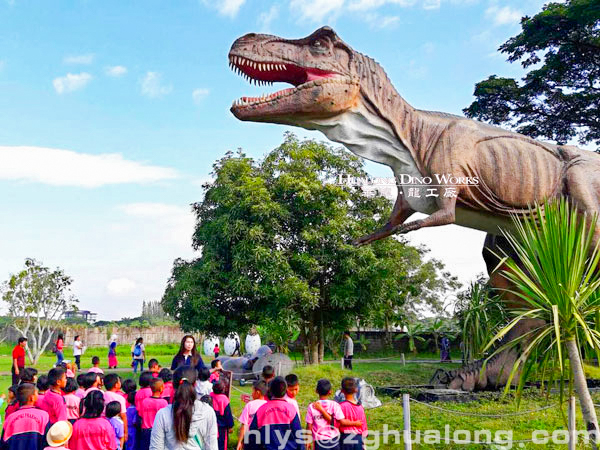 華龍藝術主題公園戶外園林景區大型仿真恐龍擺件18M